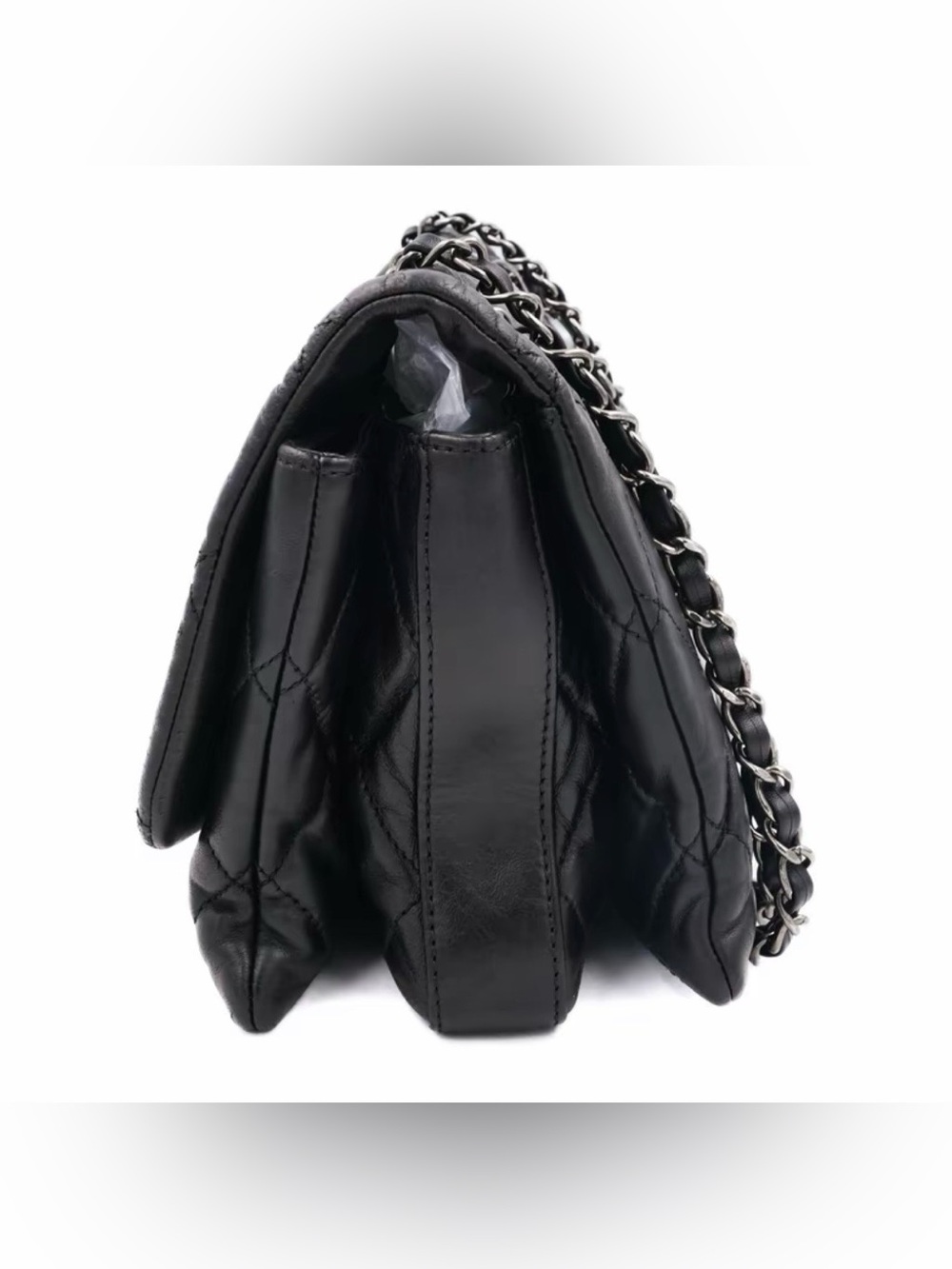 Authentic CHANEL Leather Shoulder Bags Classic Flap Quilted Shoulder Bag - Picture 5 of 9